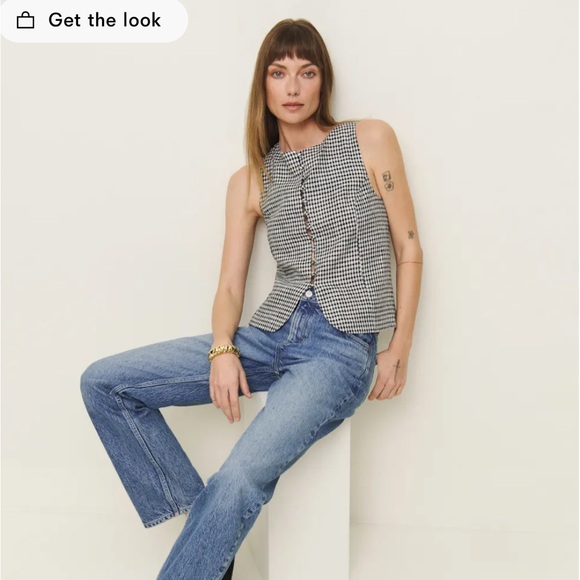 NWT Reformation Addison Linen Top - M - Picture 4 of 5